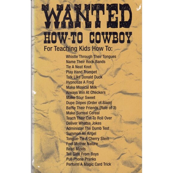 How-To Cowboy Edward Allan Faine, Magic Tricks-Fun Activities For Kids Autograph - Picture 1 of 5